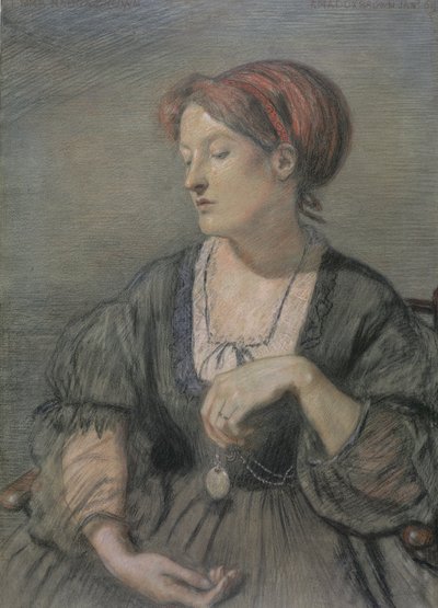 Emma Madox Brown (1829-90) 1869 by Ford Madox Brown